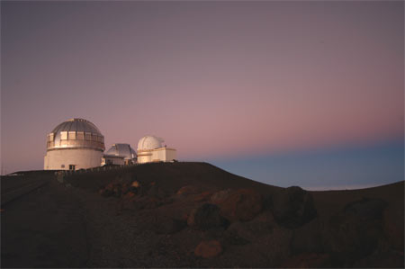 マウナケア山頂の天文台